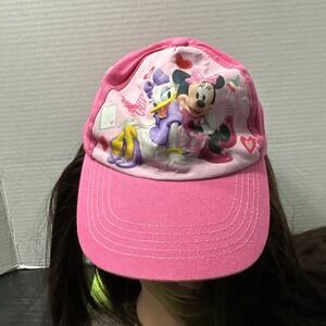 Disney Minnie Mouse & Daisy Duck Girl's Baseball Hat With Adjustable used clean